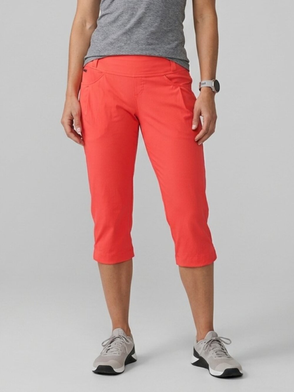Lole Coral Micro Stripes Capri Pants